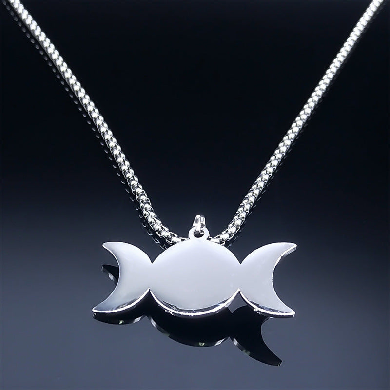 European And American Pendant Magic Worship Trinity Five-pointed Star Sun Necklace 0a204368 f8bb 4a76 8ab7 e09d2a40691a