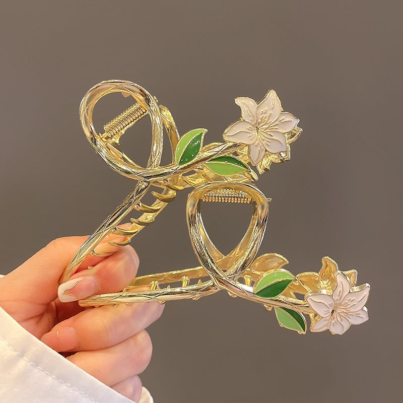 Super Fairy High-end Gardenia Flower Clip Exquisite Hair Clip 0a234fc4 b38f 4b61 9112 c7789863324a