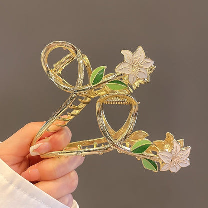 Super Fairy High-end Gardenia Flower Clip Exquisite Hair Clip 0a234fc4 b38f 4b61 9112 c7789863324a