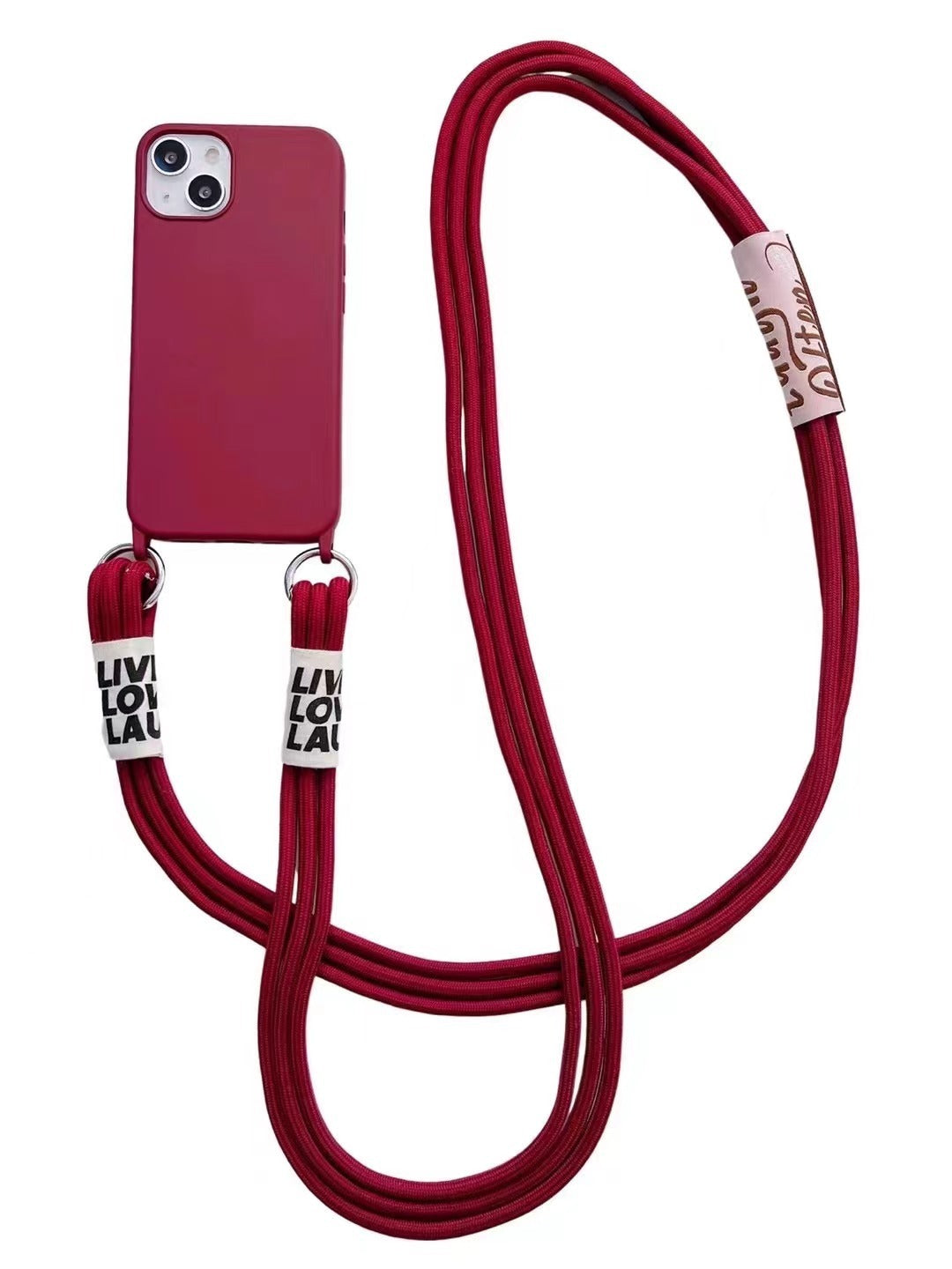 Long Diagonal Lanyard Liquid Silicone Phone Case 0a324b46 093a 4078 a8e1 267de77c3332