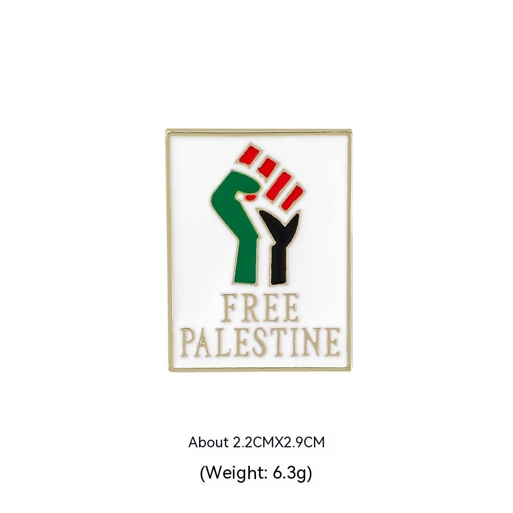 Fashion Simple Free Palestine Flag Brooch 0a325bb5 2d34 4ae1 86d3 54ca70cb3766 trans