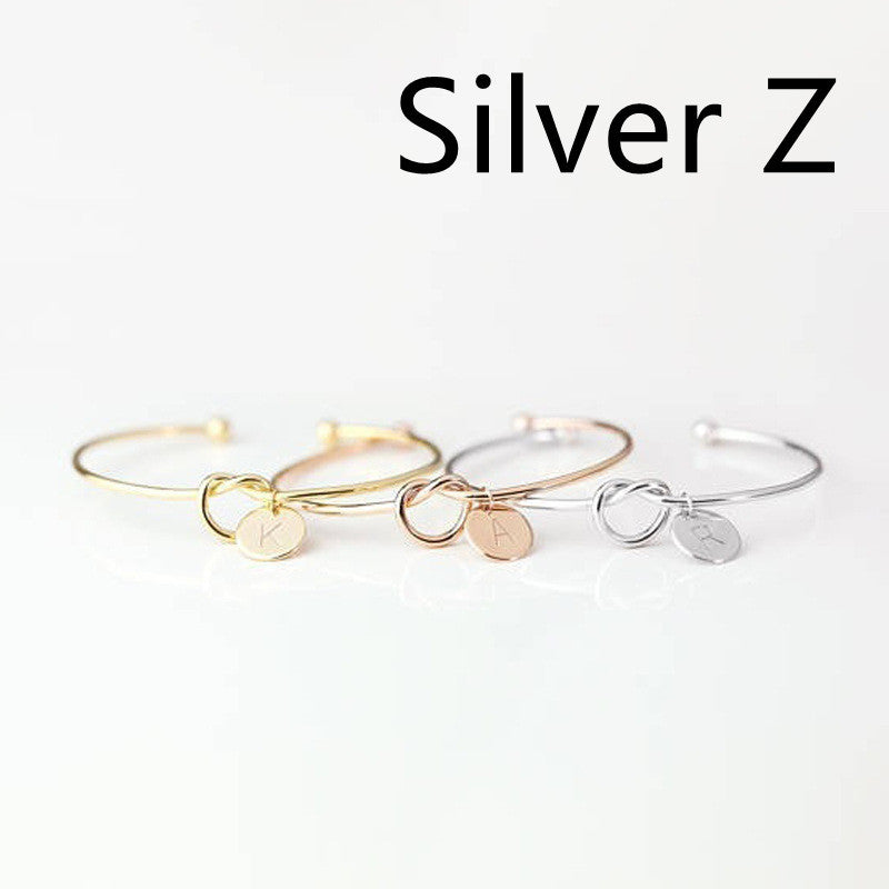 European And American Fashion Dead Knot Letter Bracelet 0a3acb75 eaac 4b1f 9231 ebb44da166b5