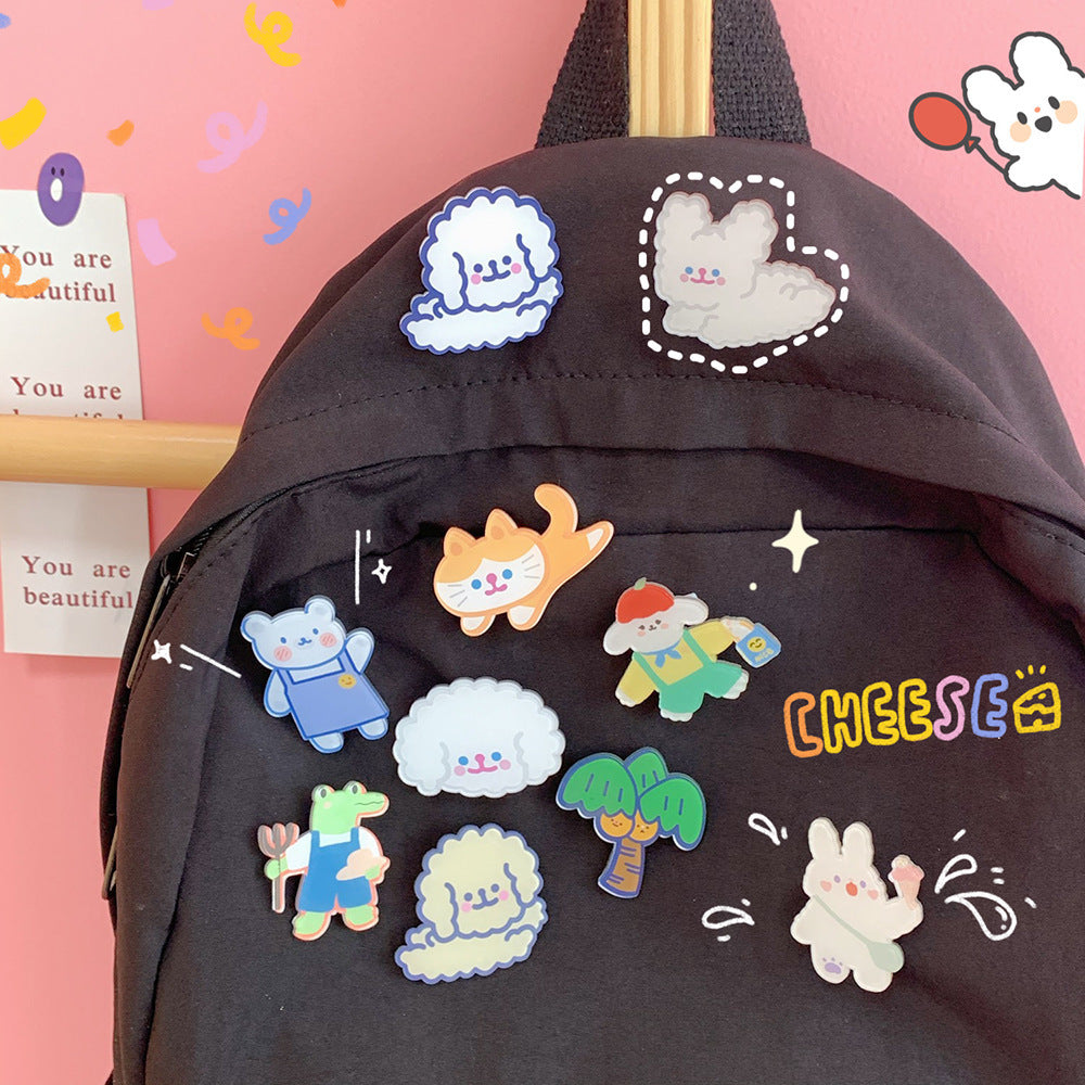 Small Brooch Cartoon Cute Rabbit Accessories Clothes Bag Pendant Badge Female 0a47e496 c499 4895 ab88 834d22216e91