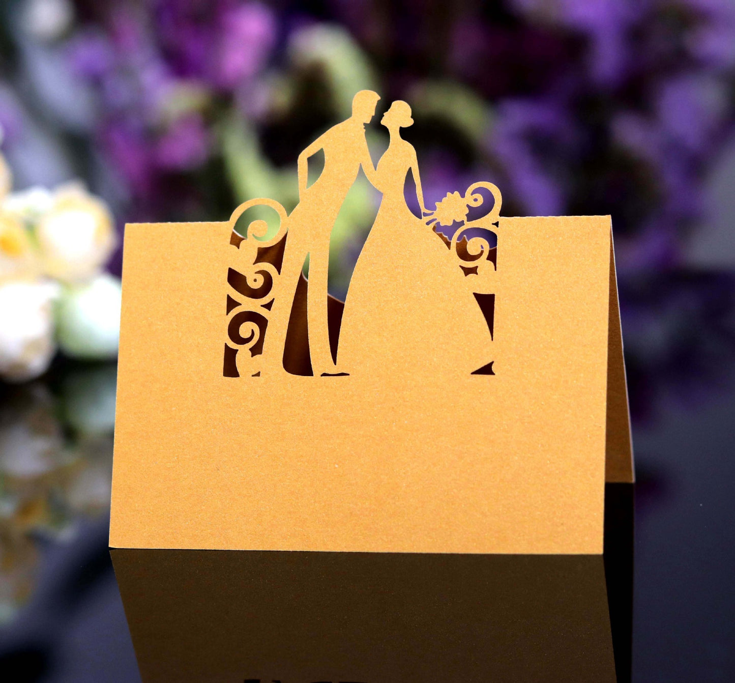Wedding Bridegroom Bride Seat Card Laser Hollow Name Table Card Blue Name Sign-in Desk 0a713259 edeb 4592 87d5 00cef6a8d479
