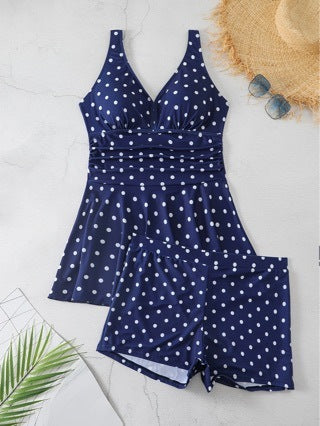 Women's Polka Dot Print European And American Plus Size Skirt Bikini Split Swimsuit 0a96259c 6cbc 4d84 bb3a dd46e5555cda