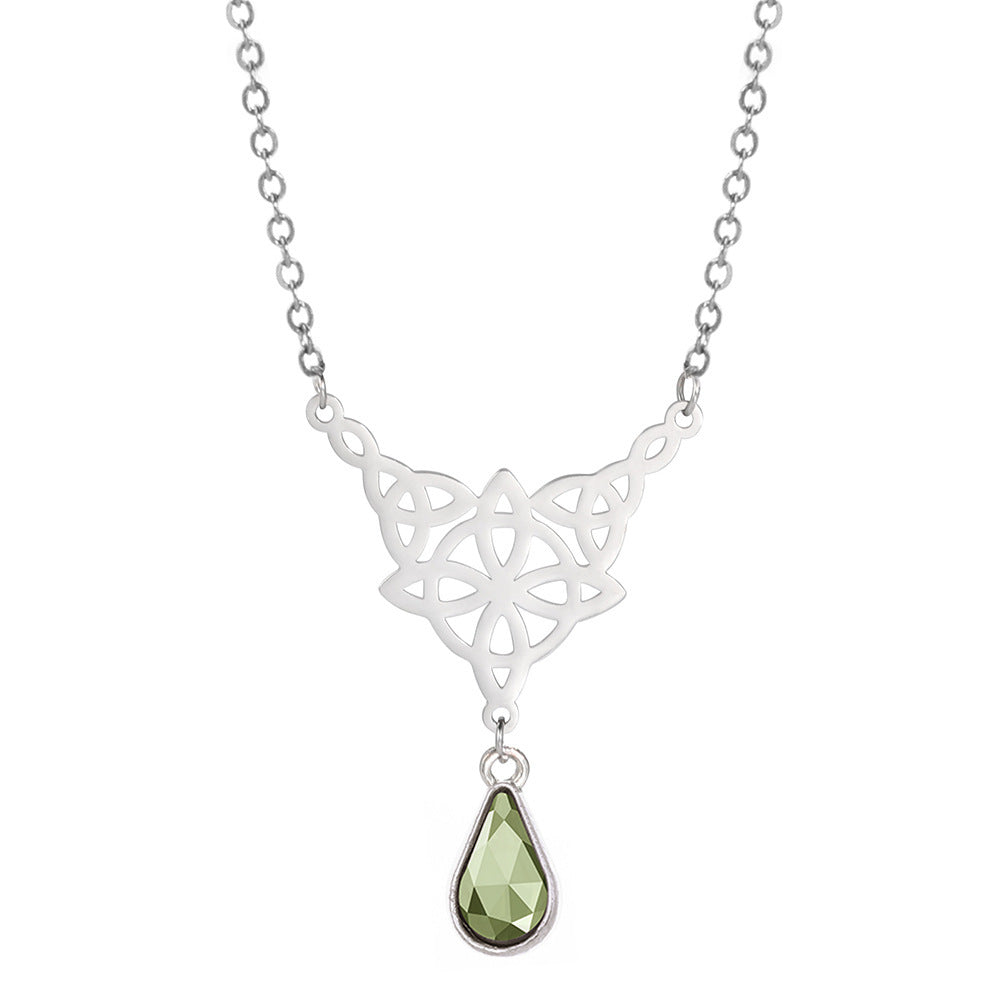 New Irish Knot Pendant Crystal Necklace 0a983423 6a29 4f76 bfe6 5525e86cf83c