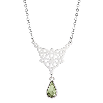 New Irish Knot Pendant Crystal Necklace 0a983423 6a29 4f76 bfe6 5525e86cf83c