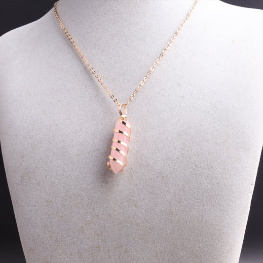 Crystal Red Agate Hexagon Pillar Bullet Pendant 0ac74404 e9be 4136 bd38 d30912d36dfc