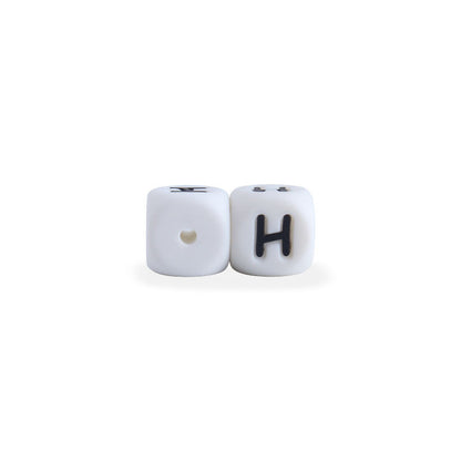 12mm Baby Products 26 Silicone English Alphabet Beads Teeth Accessories - HD Wireless Product #13