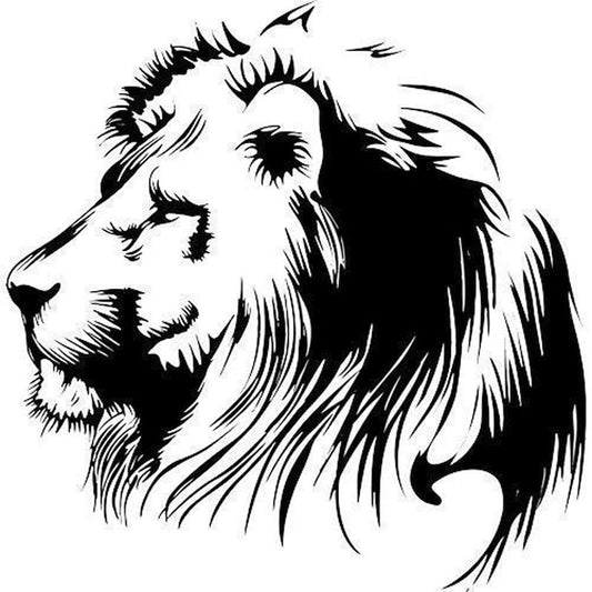 Meditation Lion Personalized Car Sticker 0adc7bbc 313e 4015 a1ad da5960a5bd7d