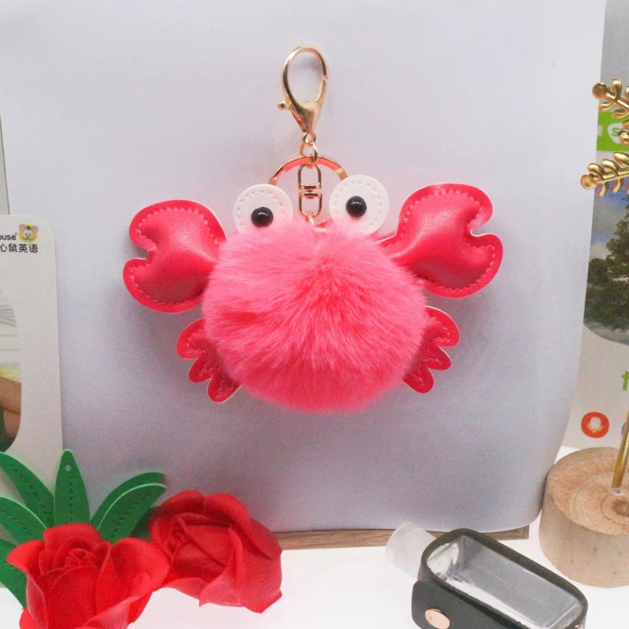Cartoon Cute Crab Keychain Pendant 0ae1c833 54cf 4a28 9ed1 95de46d68500