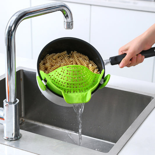 Kitchen Gadgets Silicone Pot Side Drain Stopper 0aef9f83 d674 4333 a71a acf415d81eae