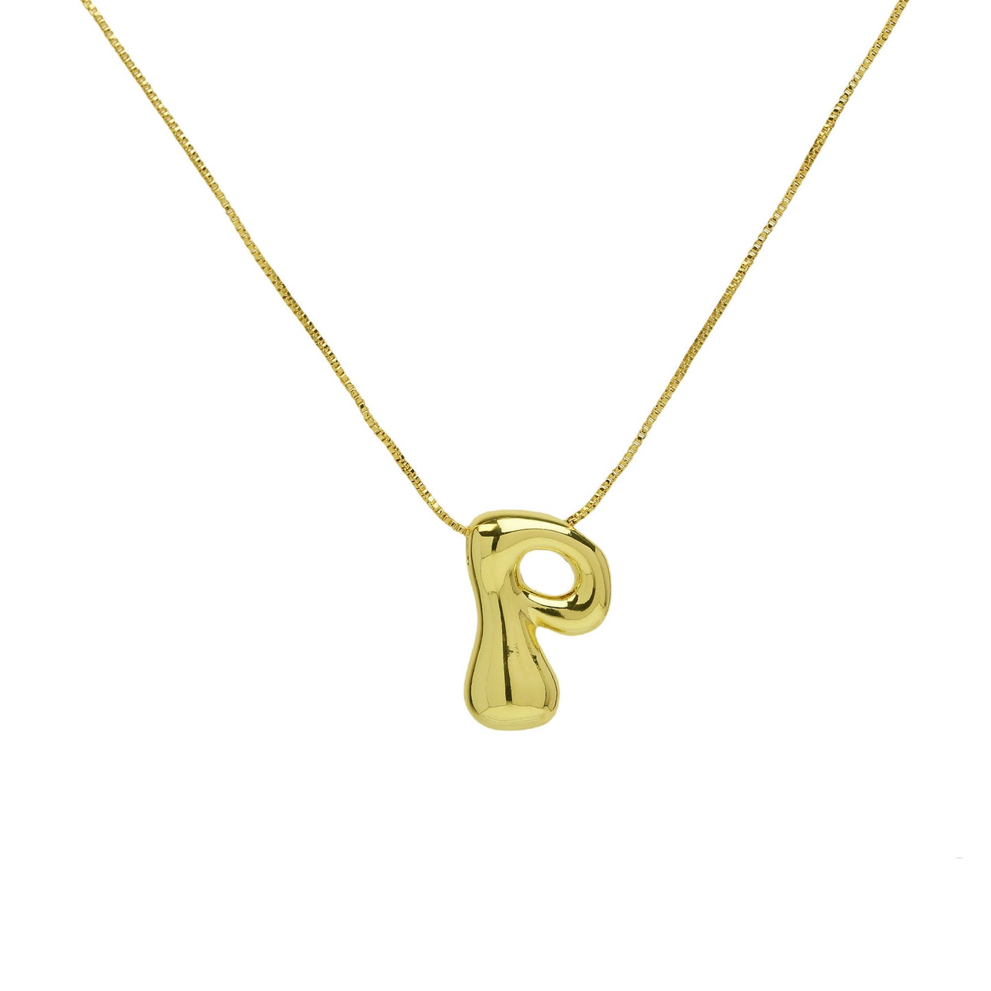 Brass Glossy Balloon English Letter Pendant Necklace 0afdadc3 4123 4657 86b7 e01cbd3b56ef