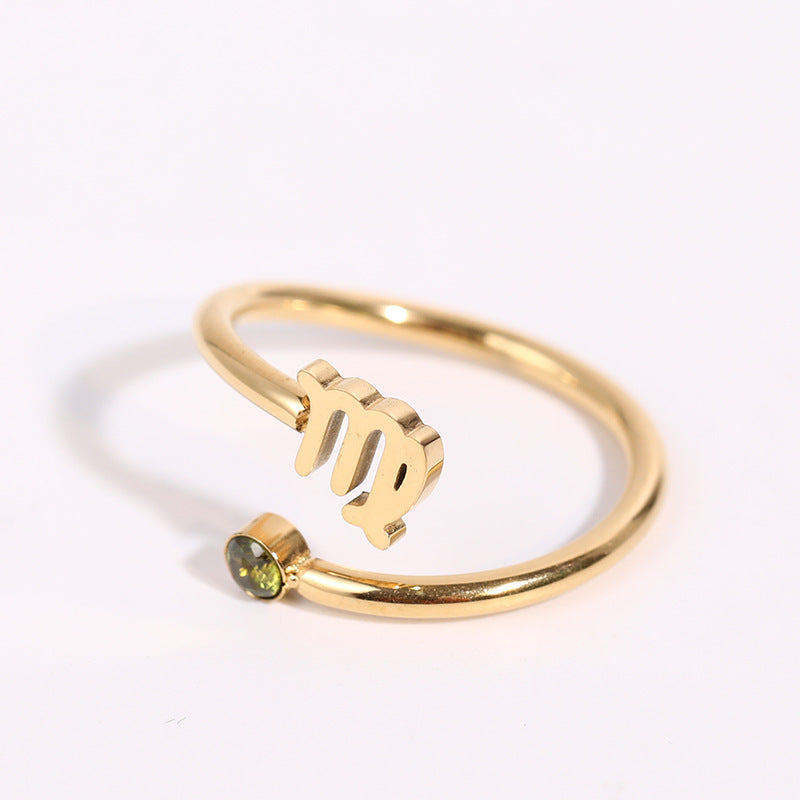 Constellation Symbol Birthstone Ring 0b002000 7530 444c 810d a0d544f43a1e