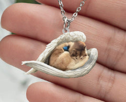 New Unique Dogs And Cats Sleeping Angel Pendant Car Key Ring 0b04237a 2541 4e77 a8f4 207c3788e9a6