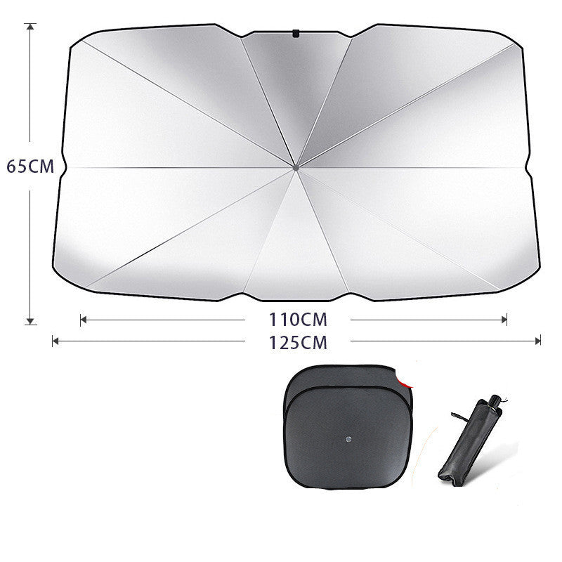 Foldable Car Windshield Sun Shade Umbrella UV Protection Heat Insulation Parasol Auto Front Window Cover Interior Protector S