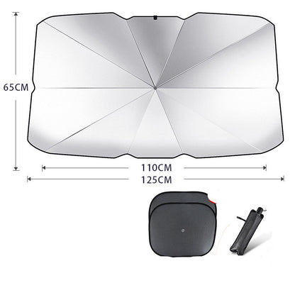 Foldable Car Windshield Sun Shade Umbrella UV Protection Heat Insulation Parasol Auto Front Window Cover Interior Protector S