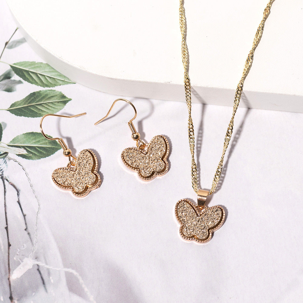 European And American Fashion Butterfly 2-piece Set Jewelry Wholesale 0b2ea057 779f 40cf b226 3a41770b0ca6