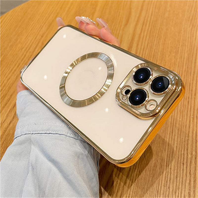 Creative Lens Film Plating Magnetic Suction Phone Case Protector 0b318beb 166a 4378 8990 8d3b53eac255