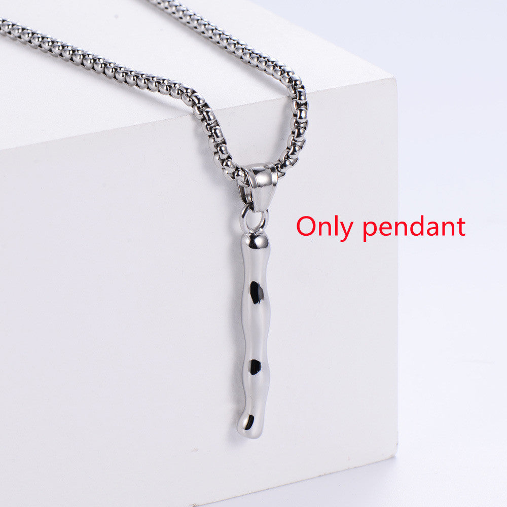 Three-dimensional 26 English Letter Pendant Necklace Fashion Jewelry Titanium Steel Couple Ornament 0b4921bb 070a 42fd 8e7f 3