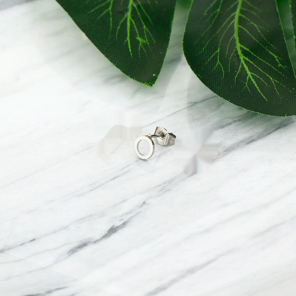 Round Versatile Titanium Steel Female Stud Earrings 0b4f821f 1670 454a 8d2a 3da6a6063d56 fine