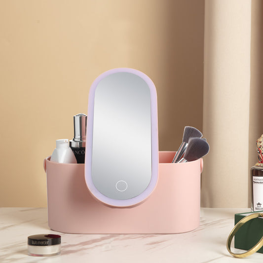 Storage Box LED Makeup Mirror Portable Portable Travel Makeup Organizer Carrying Box With Mirror LED 0b51130b 4786 4956 86c9 