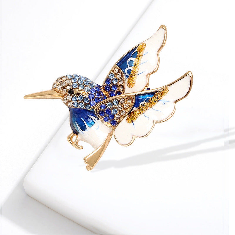 Fashion Women's Colorful Hummingbird Paint Brooch 0b64b29b af34 4736 b010 4b0e43dbf2cc