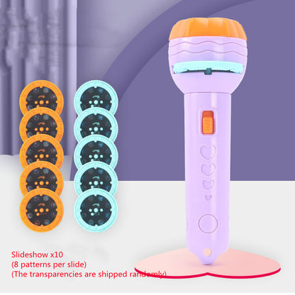 Cartoon Projection Flashlight 80 Patterns Creative Children Flashlight Toy Projector Baby Toys Bedtime Story Book 0b690e8a 32