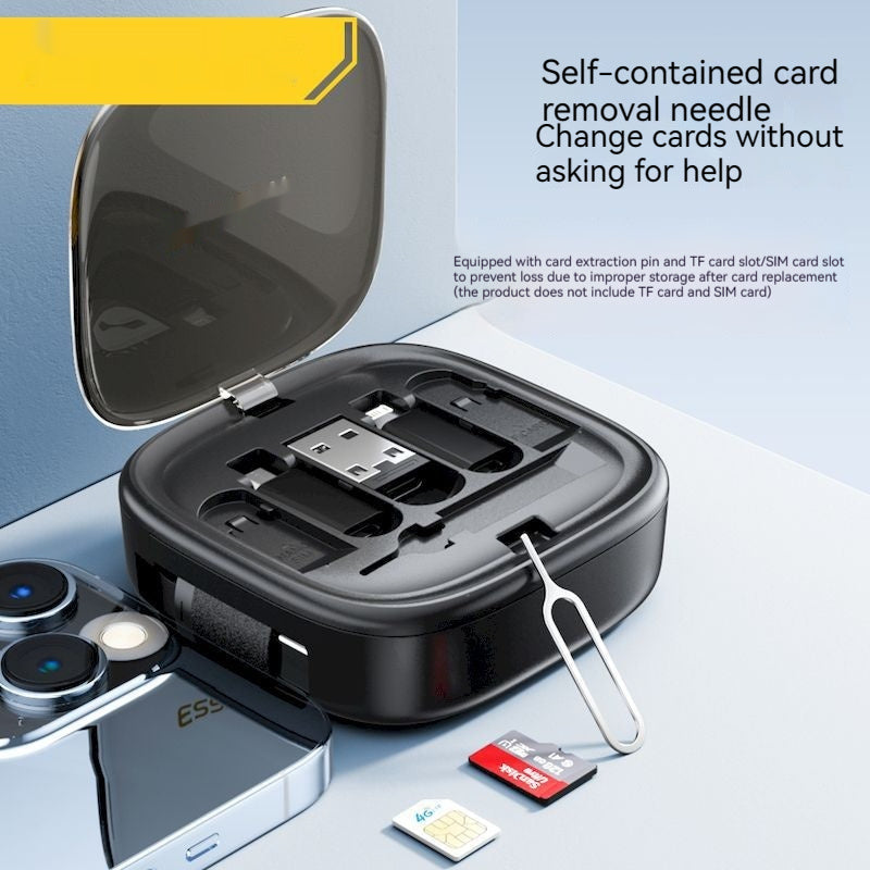 Data Cable Flexible Wire Storage 60W Fast Charging Multi-function Mobile Phone Charging Interface Box - 图片 5