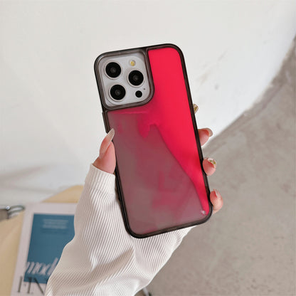 Luminous Quicksand Phone Case Luminous Soft Edge Hard Backboard - 图片 8