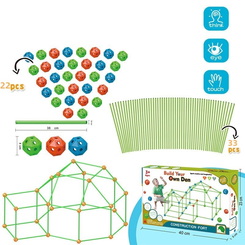 Children's DIY Bead Insertion Tent Game House With Building Blocks 0b9feaa3 61c0 471d 8065 920099d26864