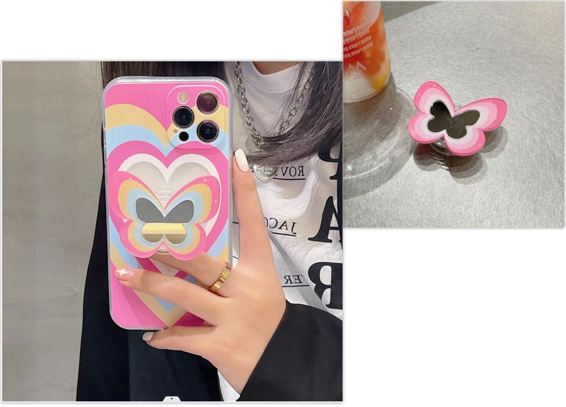 Color Butterfly Stand Silicone Phone Case 0bb54c38 db3a 4c59 8b52 ebecd541cf77