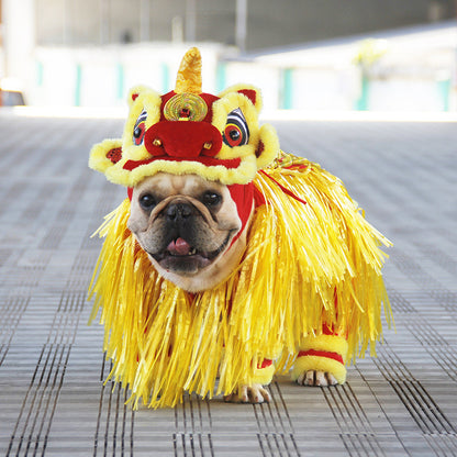 New Year Transformed Into Pet Clothing Lion Dance Costume 0bcb189e 414c 421f bb43 cdfedf6a5465