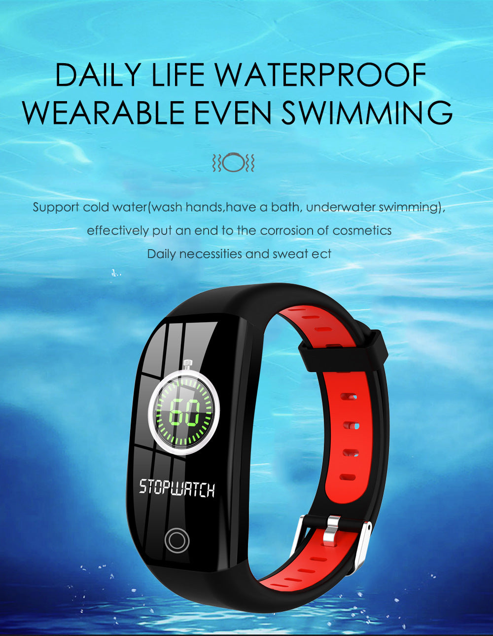 Цветной экран F21 Smart Bracelet Monitor Sleep