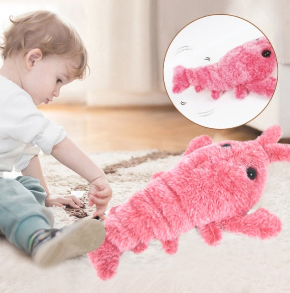 Pet Toys Electric Jumping Shrimp USB Charging Simulation Lobster Funny Cat Plush Pets Toy 0c0d57e6 434c 4942 a385 28f61a28a1a