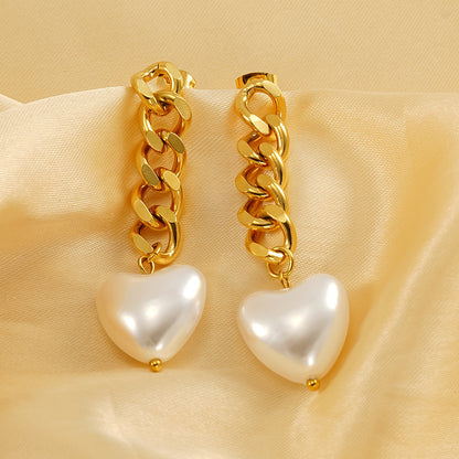Chain Love Heart Earrings Women's Fashion Simple 0c16e77c c24e 4b97 918a 261b6b9da8cb