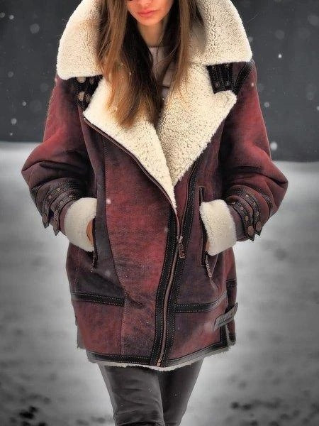 New European And American Thickened Fur One-piece Women's Coat 0c1c92a0 c652 420a b77d 72ee99e38f59