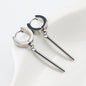 Hip Hop Round Bar Pendant European And American Stainless Steel Earring Ear Clip 0c1d6f64 bfcc 42e6 9122 84b5ec734cad