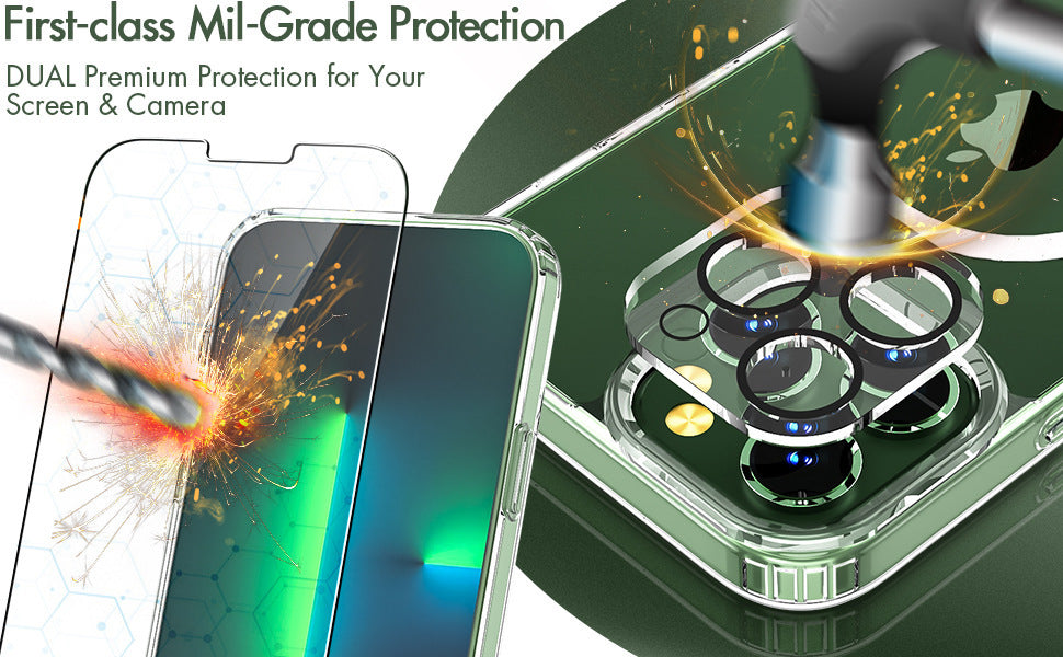 Transparent Magnetic Phone Case Tempered Film Lens Protector Set 0c1dd669 f921 4c75 bf2c fba1c85fa900