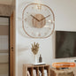 Creative Transparent Wooden Frame Wall Clock - 图片 7