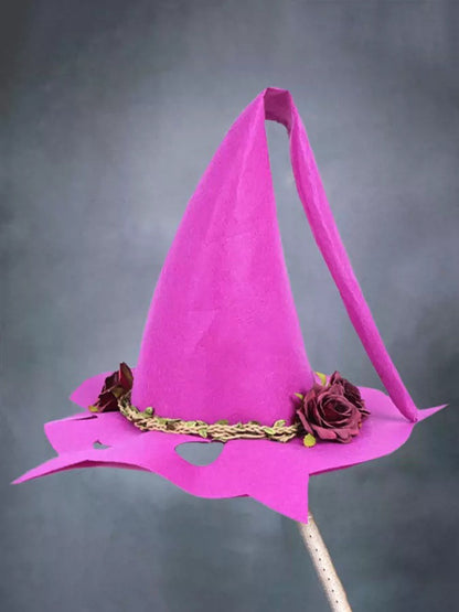 Women Modern Witch Hat Costume Pointed Wool Felt Halloween Party Hats Witch Hat Warm Autumn Winter  Cosplay Props 0c28f167 fe
