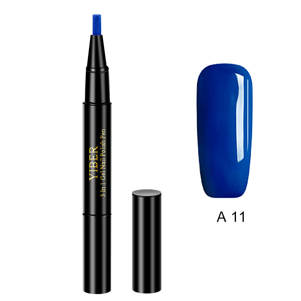 3 In 1 Gel Nail Varnish Pen Glitter One Step Nail Art Gel Polish Hybrid - HD Wireless Product #38