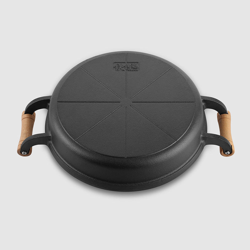 31cm Cast Iron Pot Thickened Binaural Pan Uncoated - HD Wireless Product #4