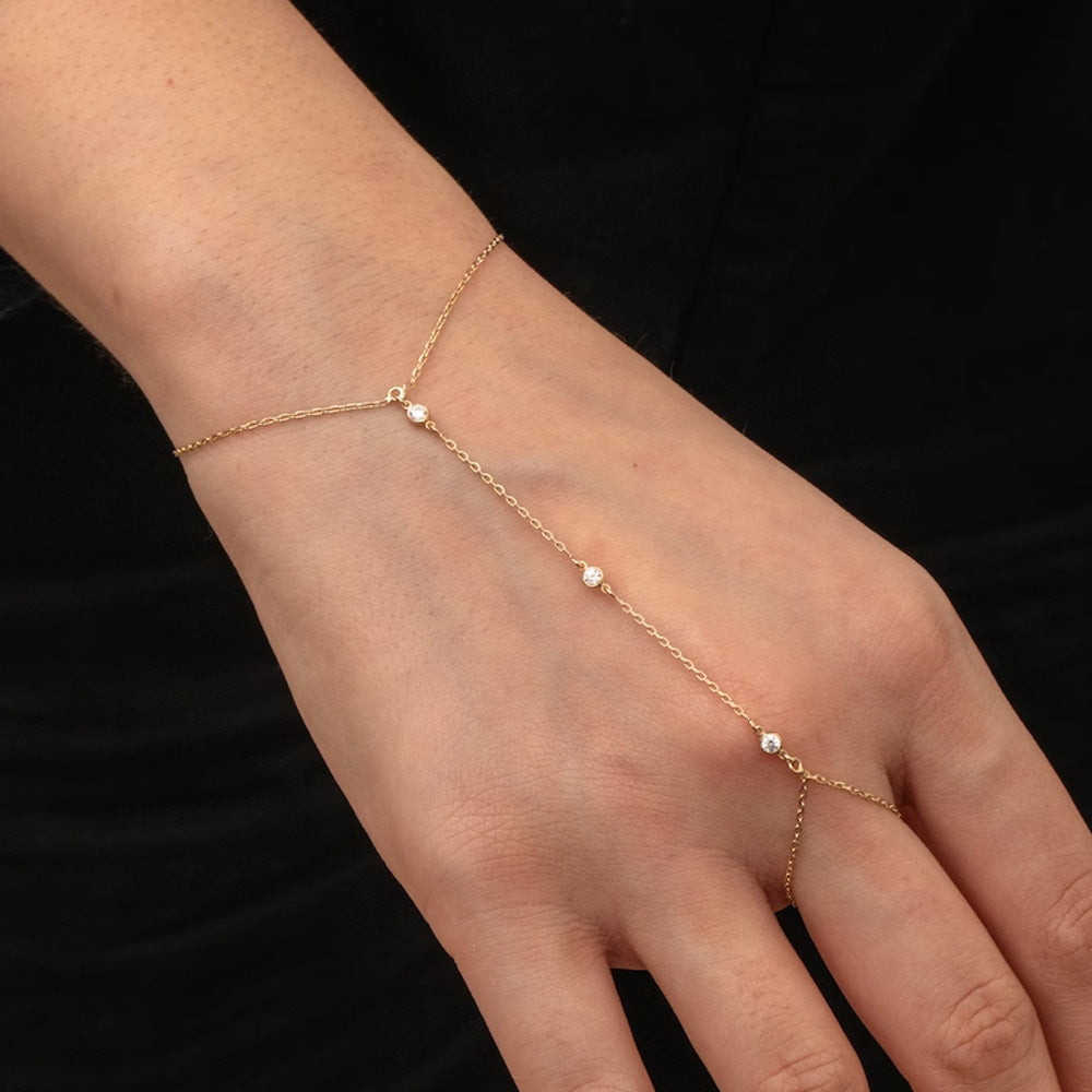 Small Rice-shaped Beads Rice Beads Zircon Pearl Ring Chain Love Finger Chain Ornament 0c71b50c 379e 4c0e 8db8 c1a3d630d2f5