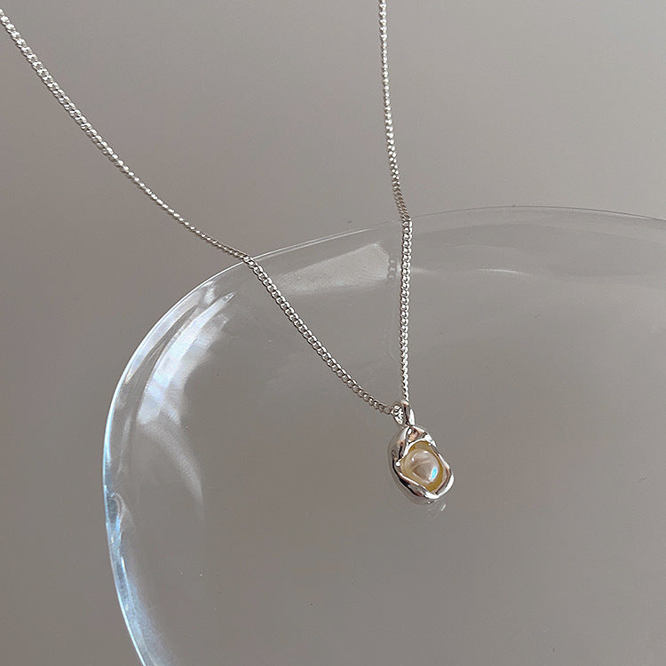 Irregular Zircon Pearl Metal Pendant For Women 0c74dbef 0d0d 4db0 88b2 962f8f2affae