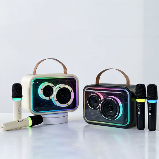 Bluetooth-compatible Speaker Colorful RGB Portable Karaoke Wireless Stereo 0c7e3e03 0d01 4371 9462 8ef11106b86b
