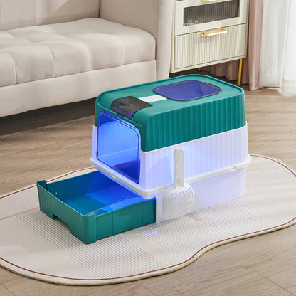 Litter Box UV Drawer Fully Closed Sterilization 0c91ceec 94df 4cb3 b7dd c0edee20965d