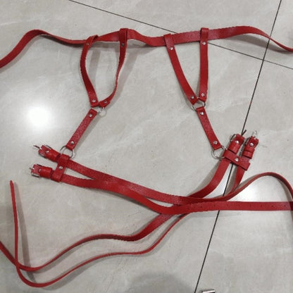 Adjustable Binding Queen Leather Bind Leg Band Outfit Leather Belt 0c95cc28 d95b 4550 8f60 3c567b19a655