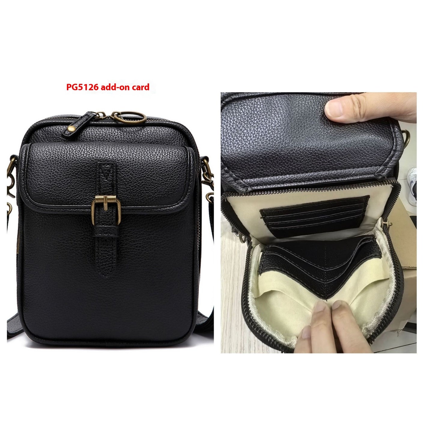 Unisex Vintage Large Capacity Messenger Bag Storage Bag  With 10 Card Inserts Casual Backpack Women's Bag Retro Backpack Larg