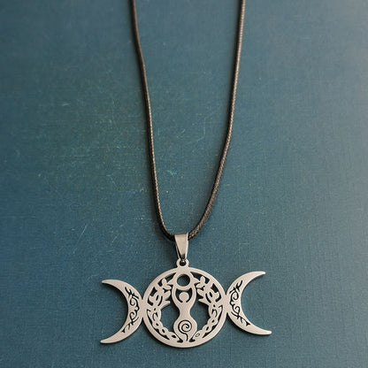 Triple Moon Celtic Knot Pendant Necklace 0cb1c9cc d6e7 496b a5dd 9be586585ff6
